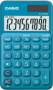 Miniräknare Casio SL-310UC blå