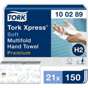 Pappershandduk TORK H2 Multifold Premium, 3150/krt