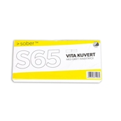 Kuvert Sober S65 FH vit 80g, 50 st/fp
