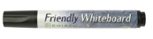 Whiteboardpenna Friendly snedskuren svart